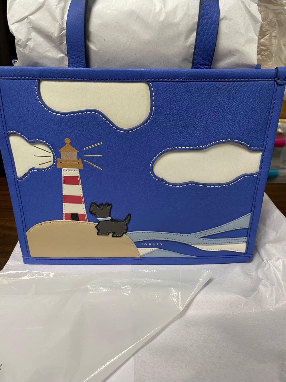 NWT Radley London Shore Thing Small Blue Leather Satchel🌞☀️🌅 - Picture 10 of 16